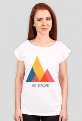 Luźny t-shirt damski Go Explore
