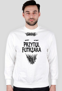 PRZYTUL FUTRZAKA biała bluza