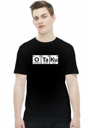 Otaku - Wzór Chemiczny - Japoński - Prezent dla fana anime / Otaku - Koszulka męska