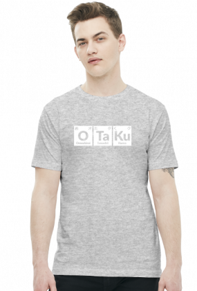 Otaku - Wzór Chemiczny - Japoński - Prezent dla fana anime / Otaku - Koszulka męska