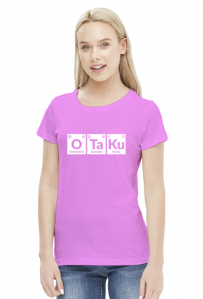 Otaku - Wzór Chemiczny - Japoński - Prezent dla fana anime / Otaku - Koszulka damska