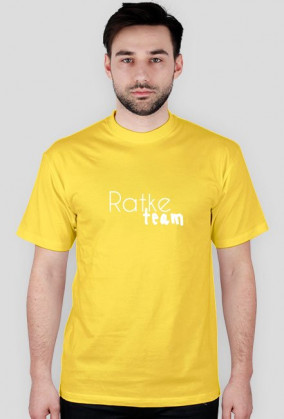 T-shirt z napisem "Ratke team"