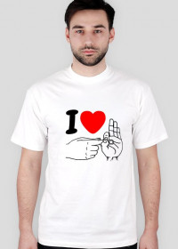 I Love... Koszulka (czarny obrys - wiele kolorów)