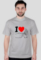 I Love... Koszulka (czarny obrys - wiele kolorów)