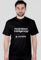 Nadrabiam inteligencją t-shirt męski