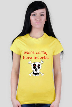 Mors certa, koszulka damska