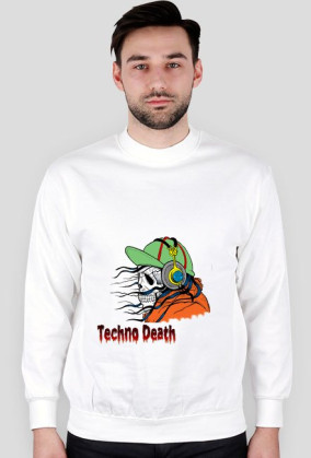 Techno death, bluza męska bez kaptura