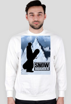 bluza bez kaptura dla prawdziwego fana snowboardu