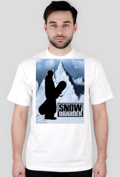Koszulka z krótkim rękawem dla prawdziwego fana snowboardu