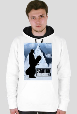 Bluza z kapturem dla prawdziwego fana snowboardu