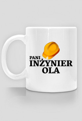 Kubek Pani Inzynier z imieniem Ola