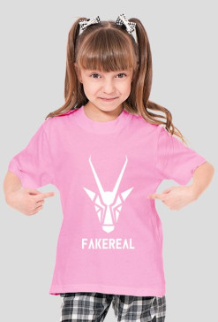 LOGO, różowy t-shirt (dziewczęcy)