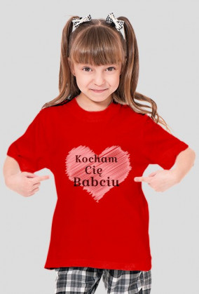 Koszulka kocham Cię babciu
