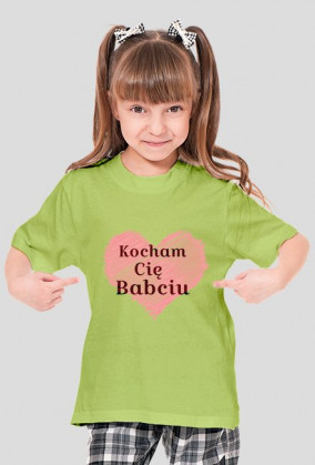 Koszulka kocham Cię babciu