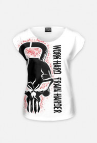 Koszulka damska WORK HARD - White Raven Style