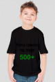 koszulka dla chłopca z nadrukiem mamo czekam na moje 500+