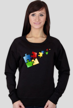 bluza damska puzzle kolorowe