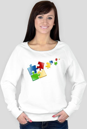 bluza damska puzzle kolorowe