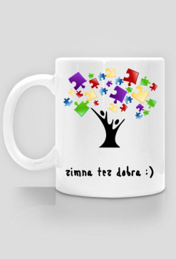 kubek drzewo puzzlowe