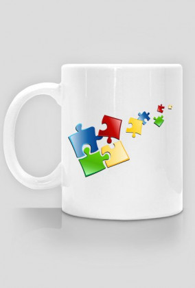 kubek kolorowe puzzle