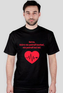 Serce, koszulka męska