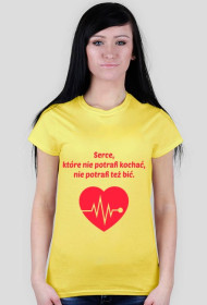Serce, koszulka damska