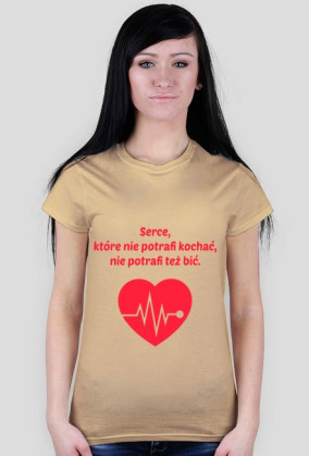 Serce, koszulka damska