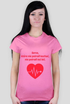 Serce, koszulka damska