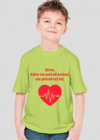 Serce, koszulka chłopięca