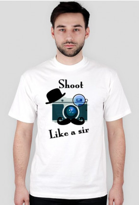 koszulka fotograficzna Shoot like a sir