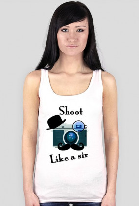 koszulka fotograficzna damska Shoot like a sir