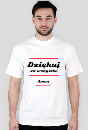 Dziękuj, koszulka męska