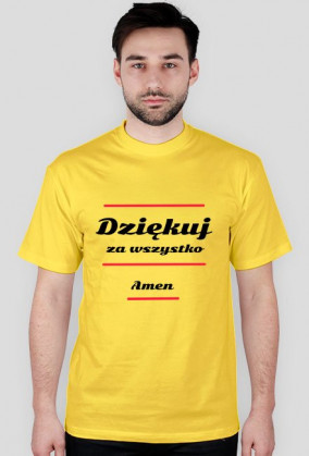 Dziękuj, koszulka męska