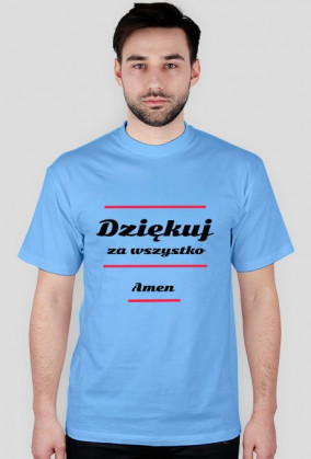 Dziękuj, koszulka męska