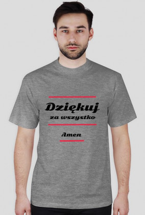 Dziękuj, koszulka męska