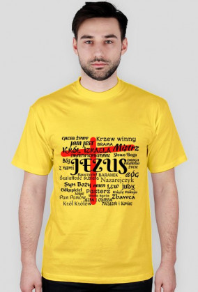 Imiona Jezusa, koszulka męska