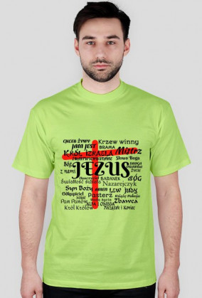 Imiona Jezusa, koszulka męska