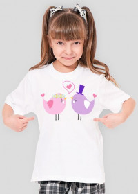 Koszulka dziecięca Model: Havy jednokolorowa - ptaki
