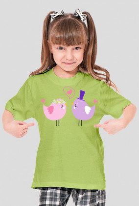 Koszulka dziecięca Model: Havy jednokolorowa - ptaki