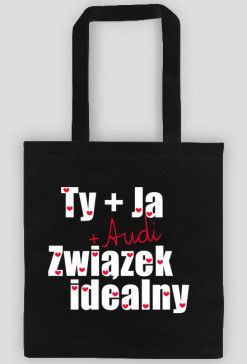 'Ty+Ja+Audi' eko torba,czarna