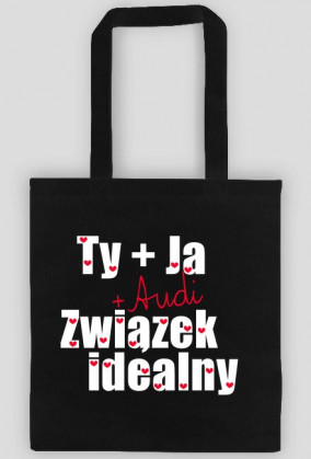 'Ty+Ja+Audi' eko torba,czarna
