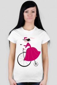 T-shirt "Dama na rowerze" PassionWear