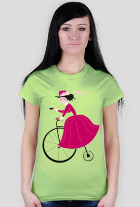 T-shirt "Dama na rowerze" PassionWear