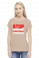 Stop making stupid people famous (bluzka damska) jasna grafika