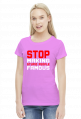 Stop making stupid people famous (bluzka damska) jasna grafika