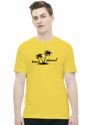 Beach, please (t-shirt) ciemna grafika