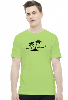 Beach, please (t-shirt) ciemna grafika