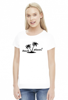 Beach, please (bluzka damska) ciemna grafika