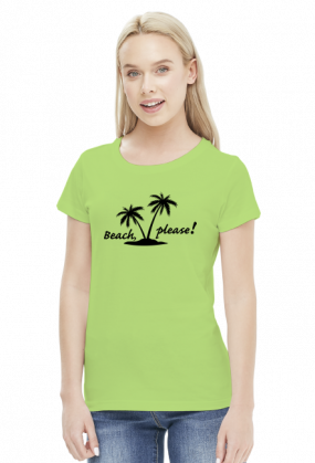 Beach, please (bluzka damska) ciemna grafika