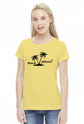 Beach, please (bluzka damska) ciemna grafika